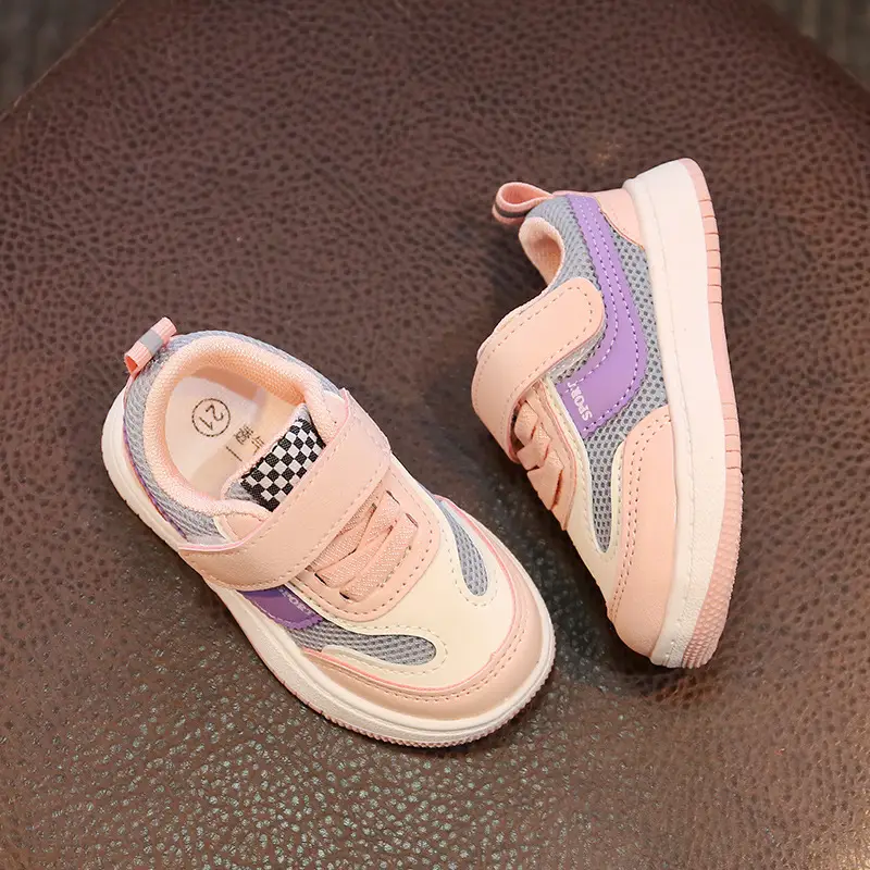Breathable Mesh Baby Walking Shoes Pink Purple