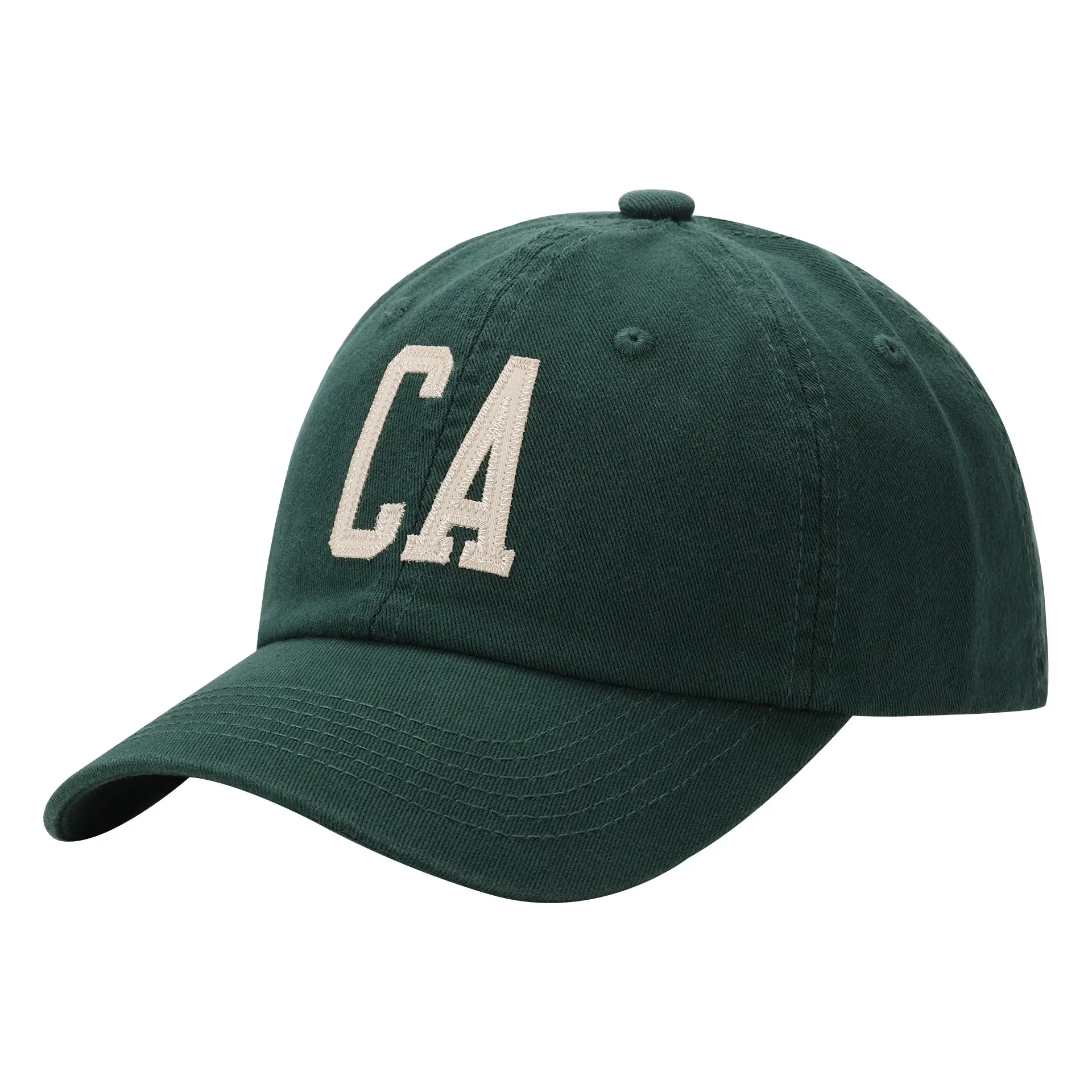 CA Letter Baseball Cap Red Black Women