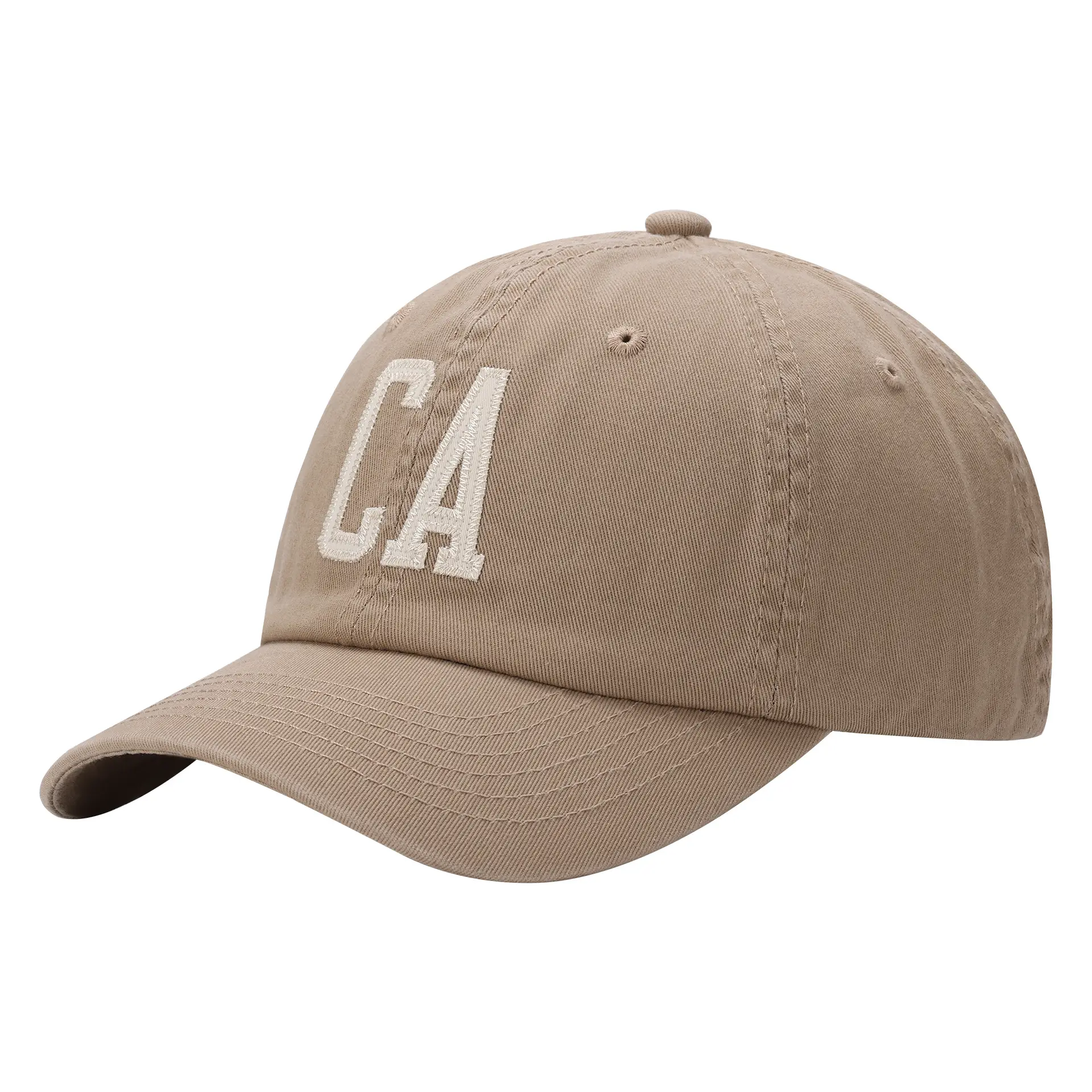 CA Letter Baseball Cap Red Black Women