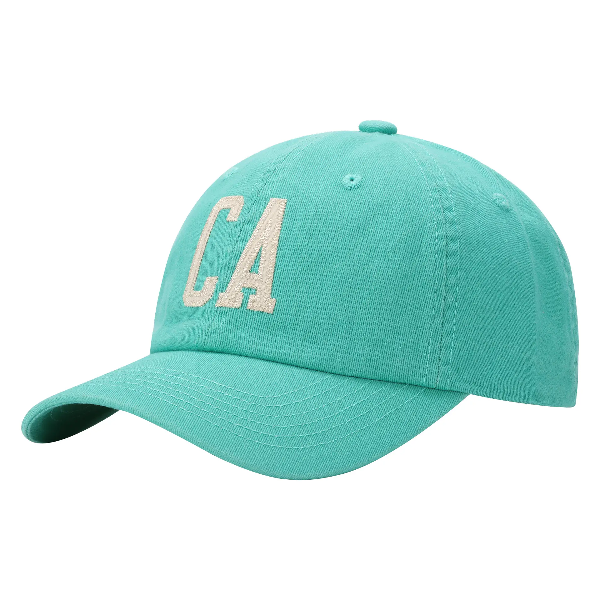 CA Letter Baseball Cap Red Black Women