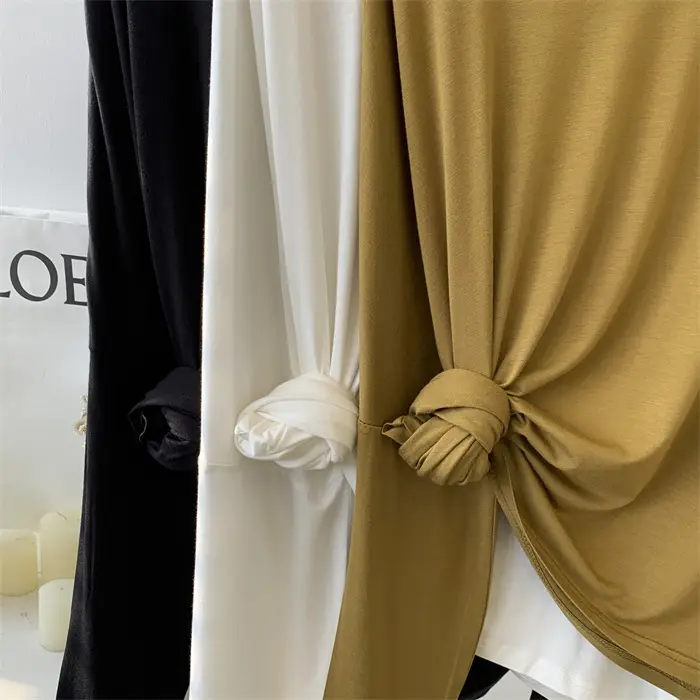 Women's Long Sleeve Solid Color Crewneck T-Shirt — feature 20