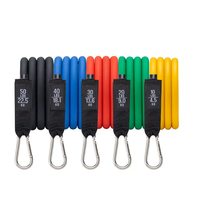 Latex Tube Pull Rope 11 Pieces Set Household Male Strength Training Chest Expansion Pull Rope
