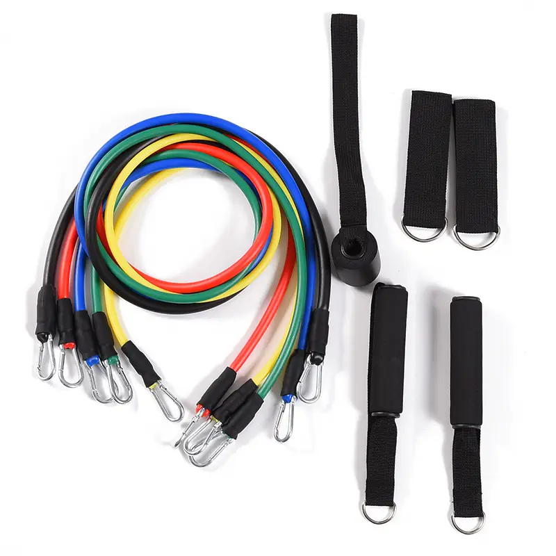 Latex Tube Pull Rope 11 Pieces Set Household Male Strength Training Chest Expansion Pull Rope