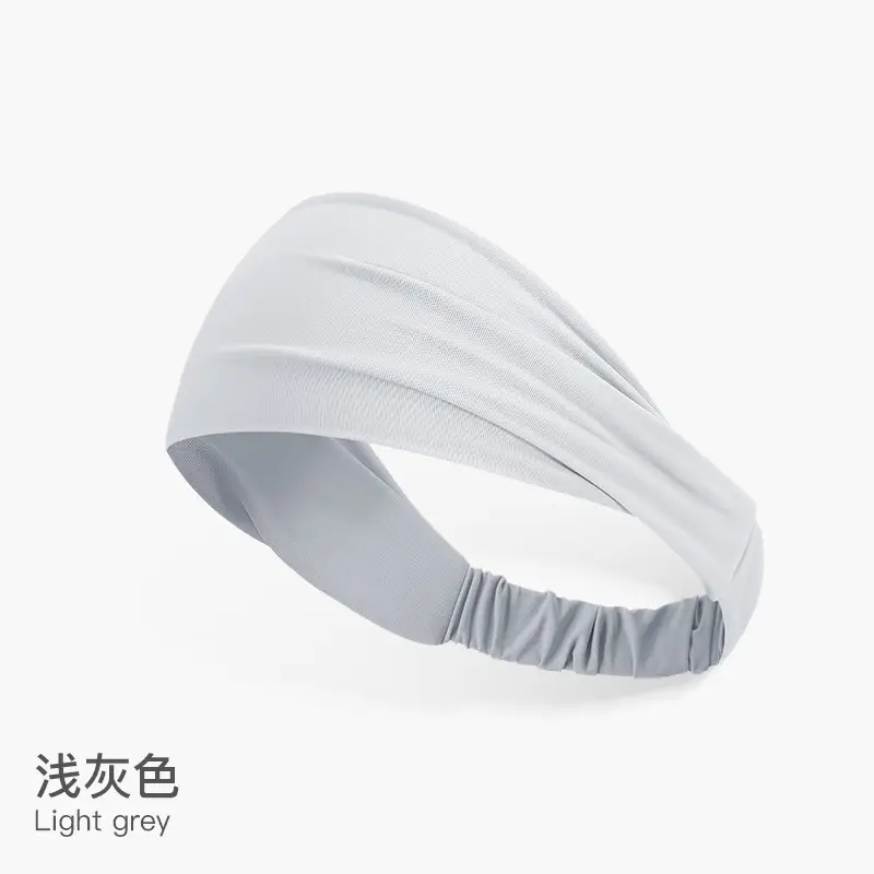 Light Purple Elastic Headband for Men Women - Image 10