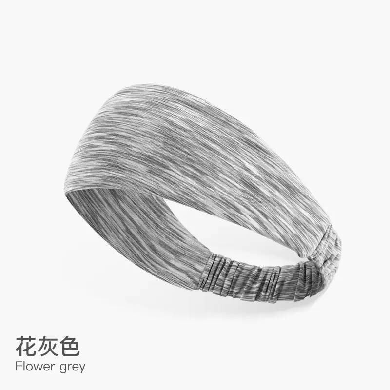 Light Purple Elastic Headband for Men Women - Image 12