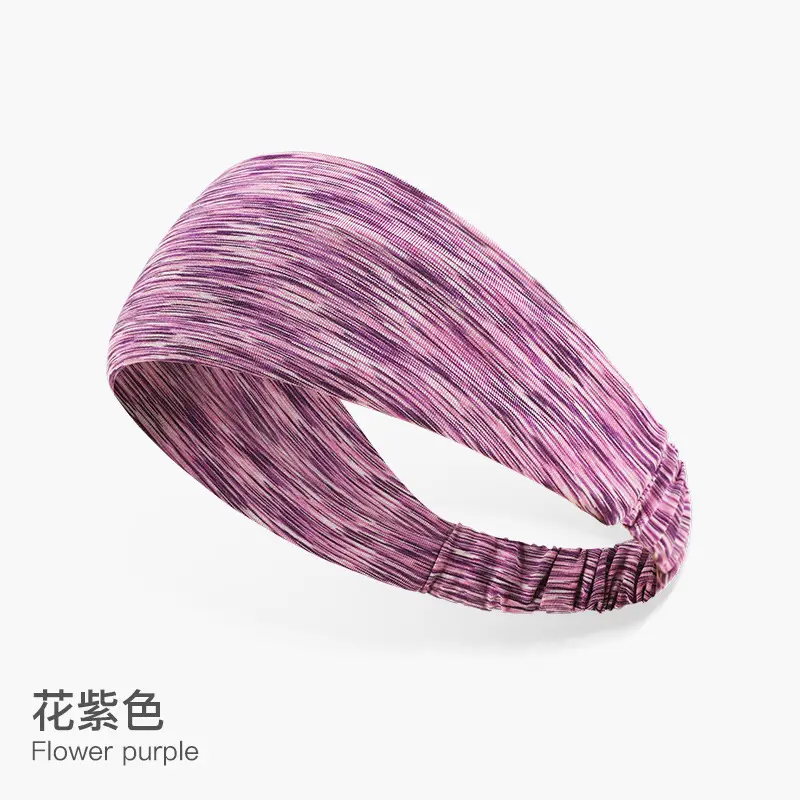 Light Purple Elastic Headband for Men Women - Image 13