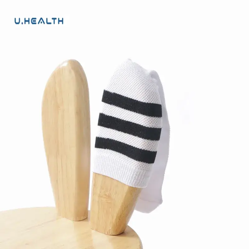 Children's Over-the-Knee Stockings White Striped High Socks - Image 6