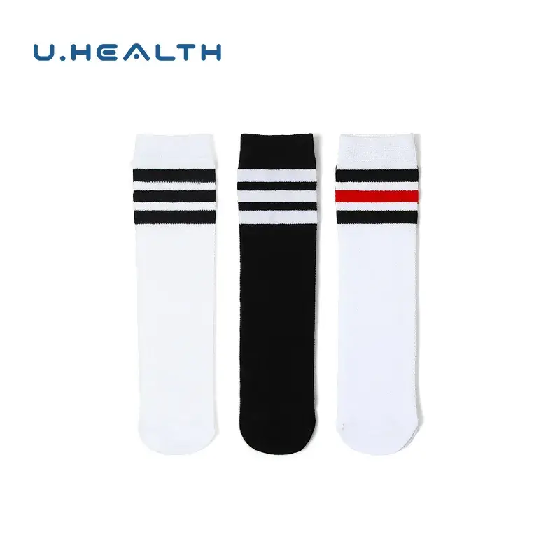 Children's Over-the-Knee Stockings White Striped High Socks - Image 7