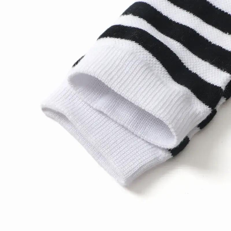Children's Over-the-Knee Stockings White Striped High Socks - Image 8