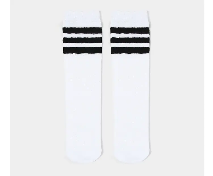 Children's Over-the-Knee Stockings White Striped High Socks — feature 11