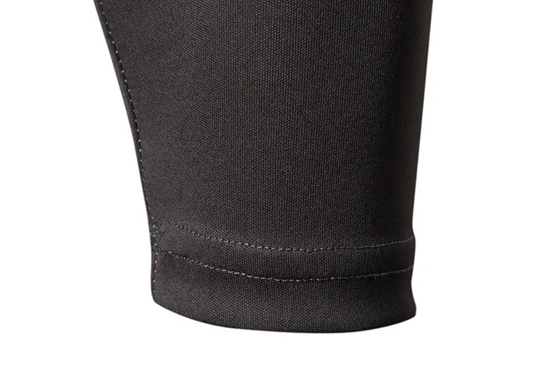 Men's Long Sleeve Color-Blocked T-Shirt Black Red White Grey — feature 12