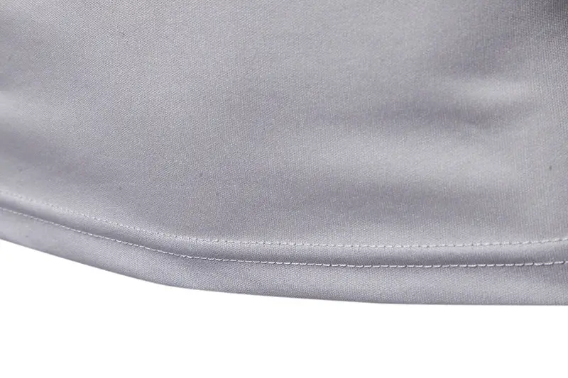 Men's Long Sleeve Color-Blocked T-Shirt Black Red White Grey — feature 13