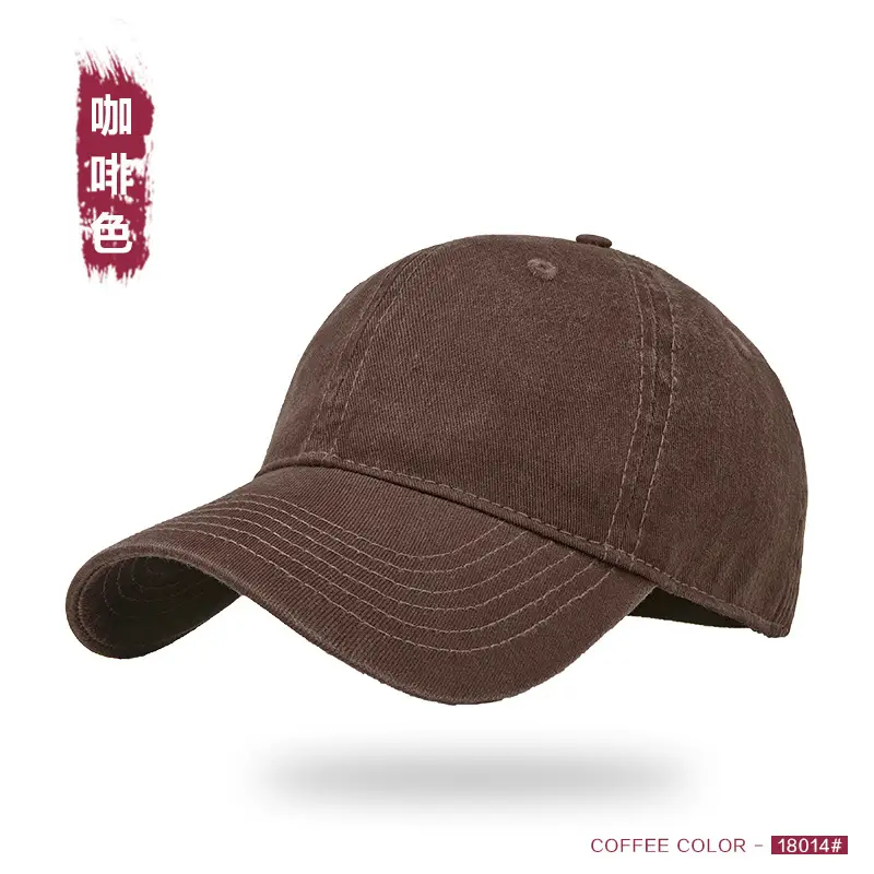Men Washed Baseball Cap Large Head Dark Green - Image 10