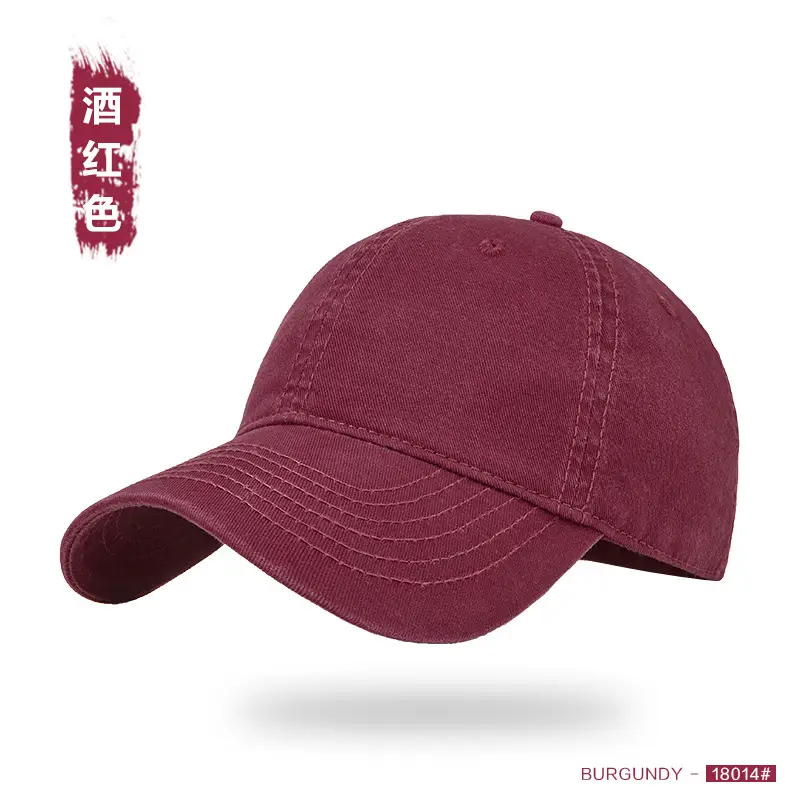 Men Washed Baseball Cap Large Head Dark Green - Image 9