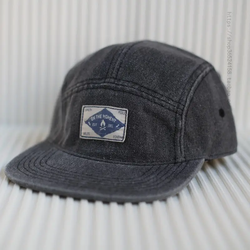Japanese Style Flat-Brimmed Khaki Peaked Cap Men - Image 8