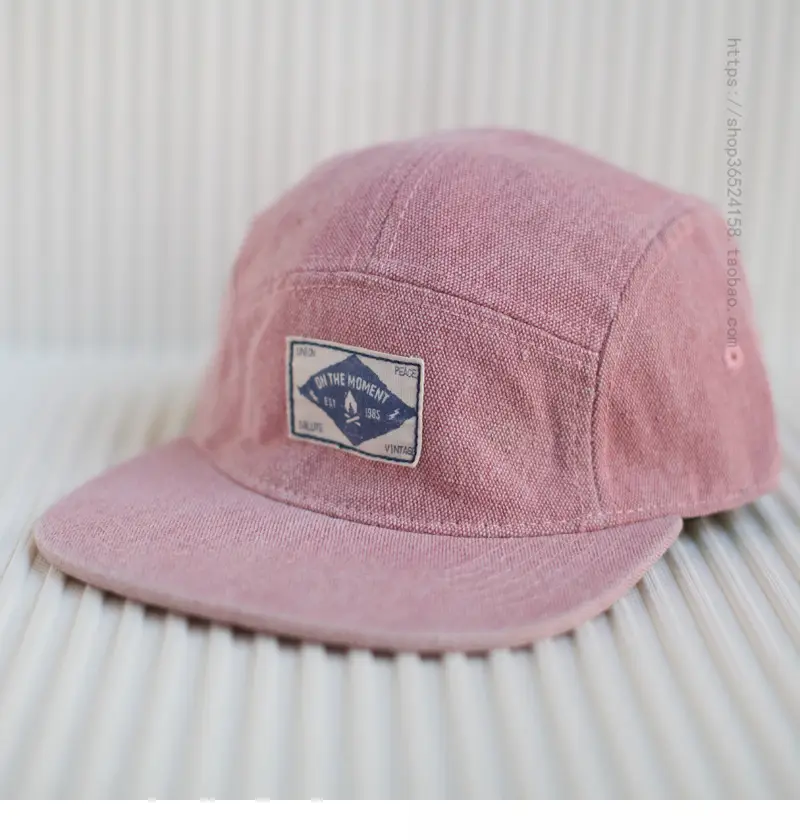 Japanese Style Flat-Brimmed Khaki Peaked Cap Men — feature 2