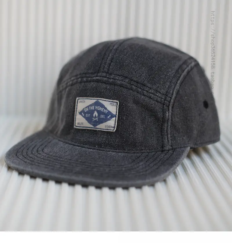Japanese Style Flat-Brimmed Khaki Peaked Cap Men — feature 6