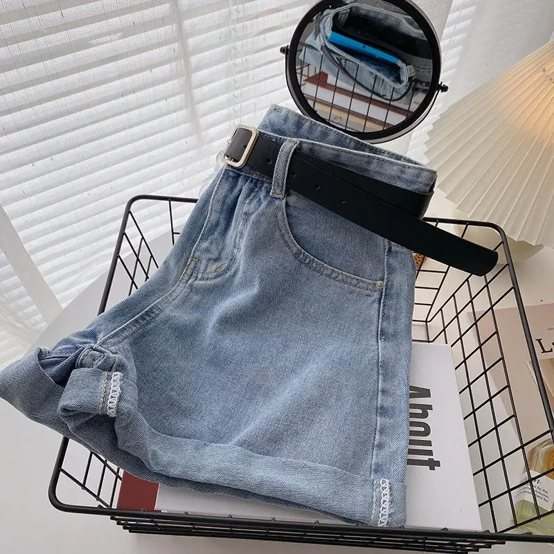 Women Denim Shorts High Waist Slimming 2022 - Image 3