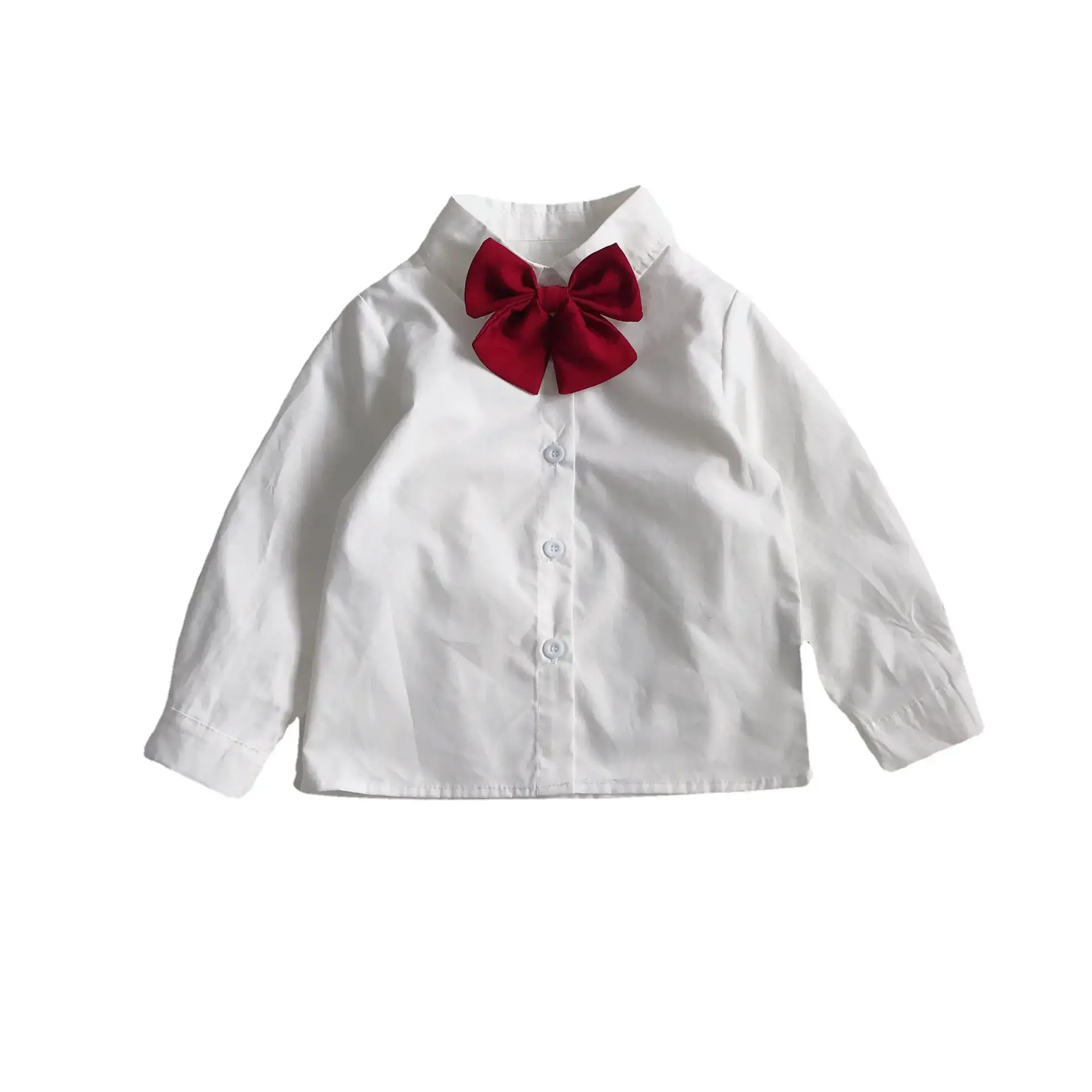 Girls' Navy Blue Bow Tie Vest Dress Set - Image 5