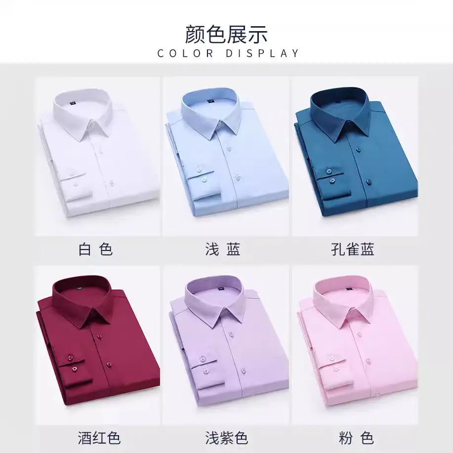 Men's Lavender Button-Down Shirt with Logo - Image 10