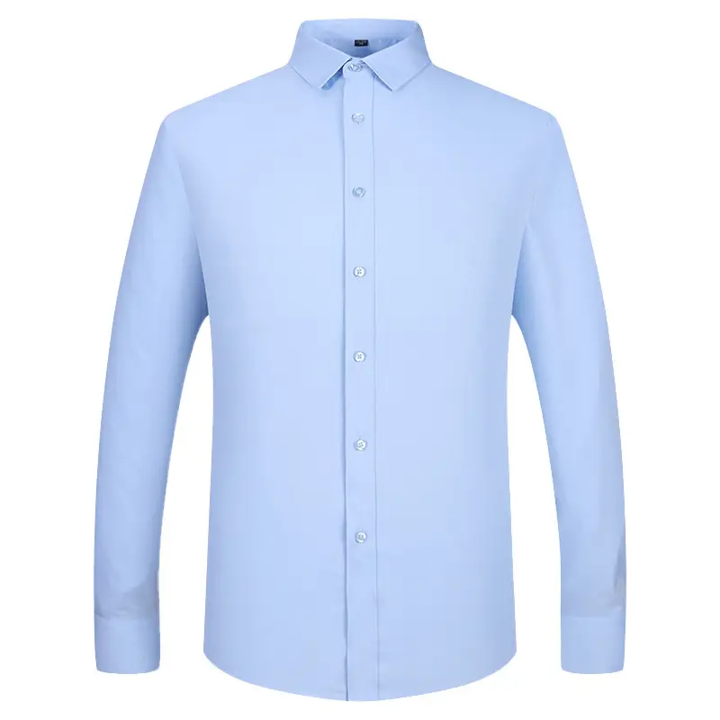 Men's Lavender Button-Down Shirt with Logo - Image 13