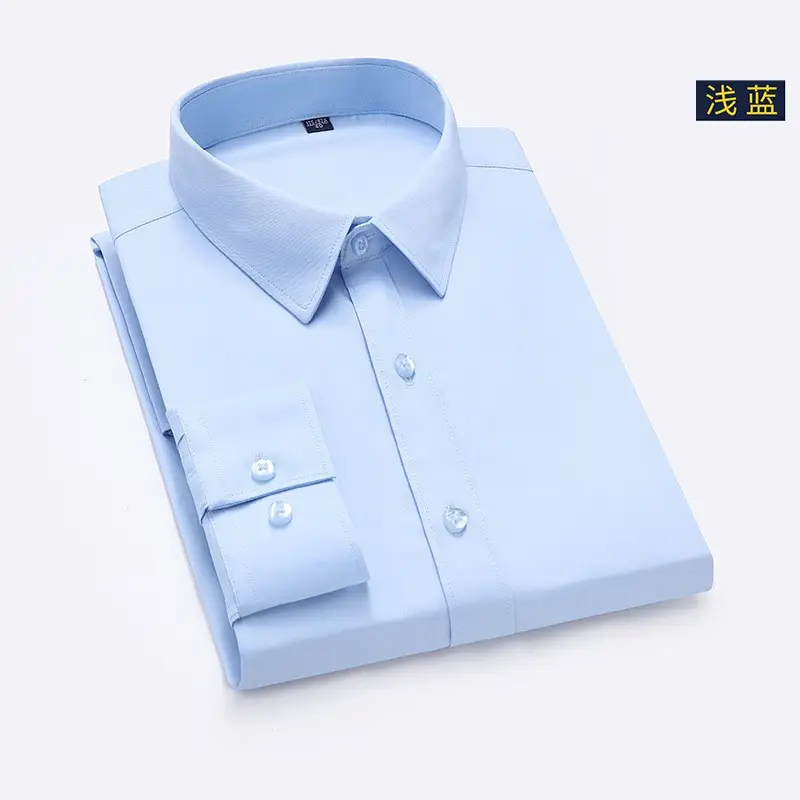 Men's Lavender Button-Down Shirt with Logo - Image 3