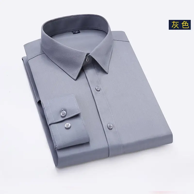Men's Lavender Button-Down Shirt with Logo - Image 5
