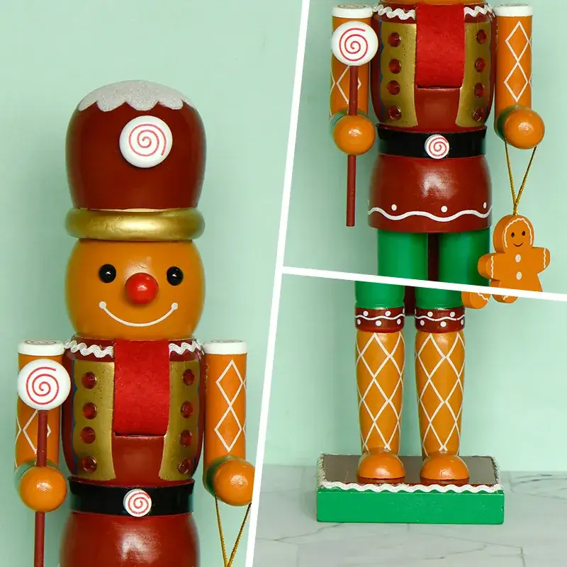 Gingerbread Man Christmas Decor 35cm European Style