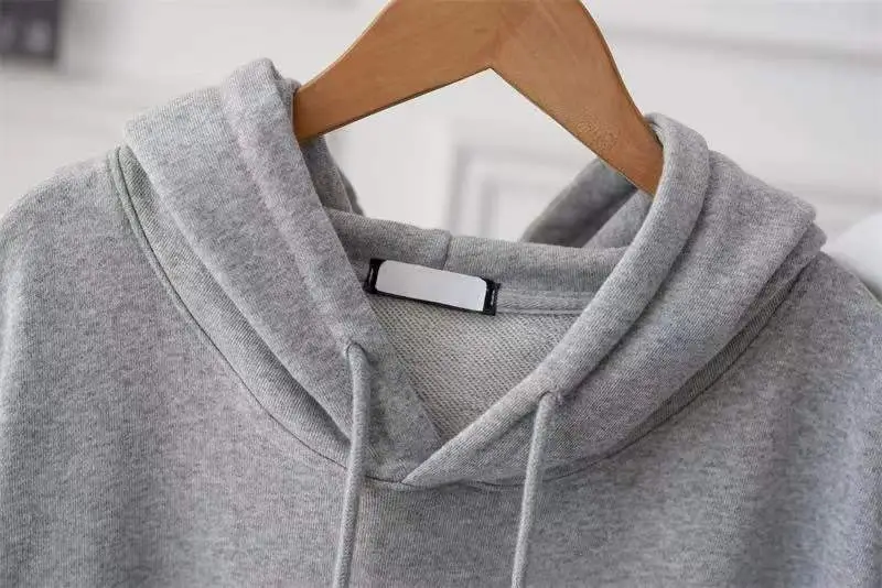 Women Grey Hooded Vest Large Spring Wear — feature 8