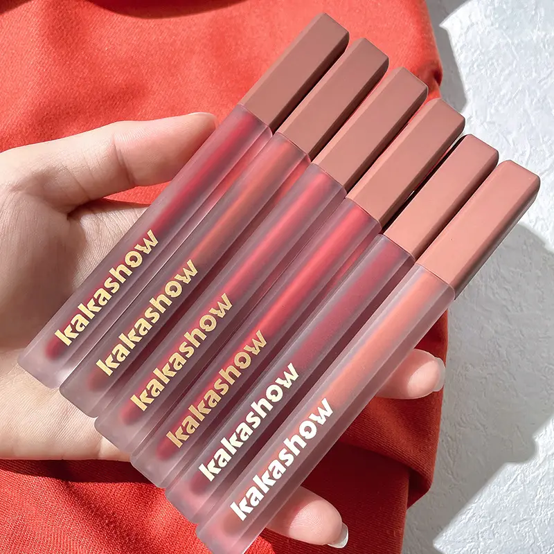 Velvet Matte Lip Gloss 6# Kakashow Powder Mist - Image 9