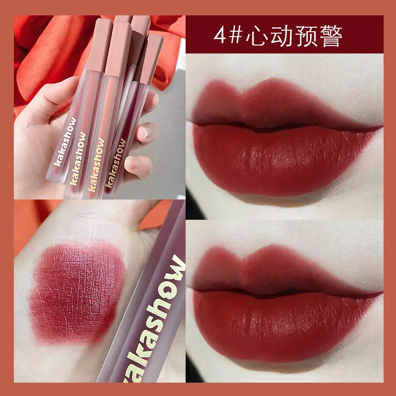 Velvet Matte Lip Gloss 6# Kakashow Powder Mist - Image 4