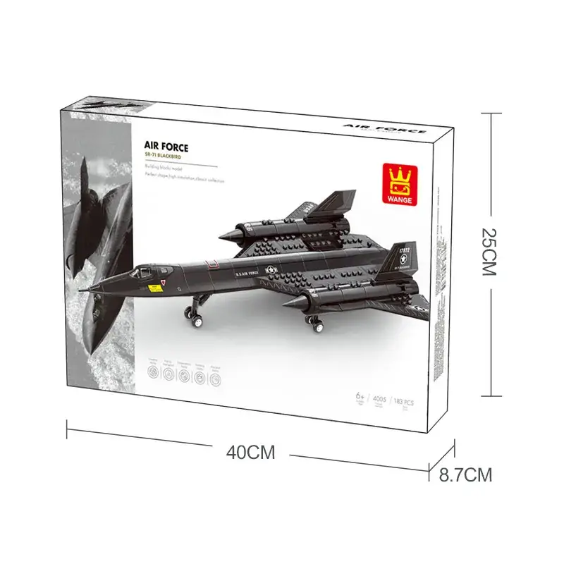 Wanger 4005 Military SR-71 Blackbird Building Toy for Kids 6+ - Image 6