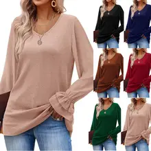 Women European Patchwork T-Shirt with Lace Trim — feature 11