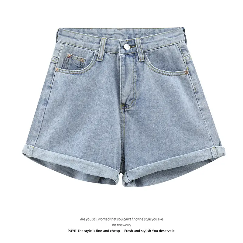 White Denim Shorts High Waist Summer Casual Hot Girls - Image 6
