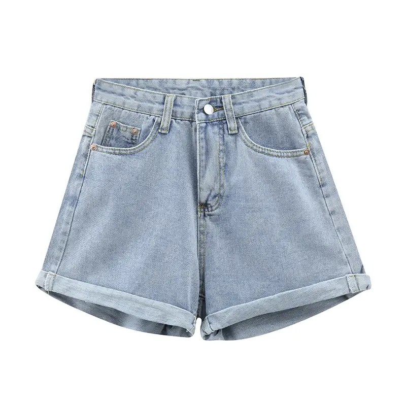 White Denim Shorts High Waist Summer Casual Hot Girls - Image 9