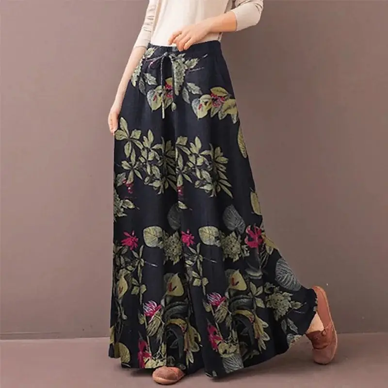 2022 Printed Floral Wide Leg Pants for Women - Image 5