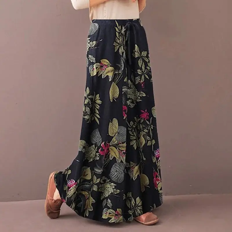2022 Printed Floral Wide Leg Pants for Women - Image 6