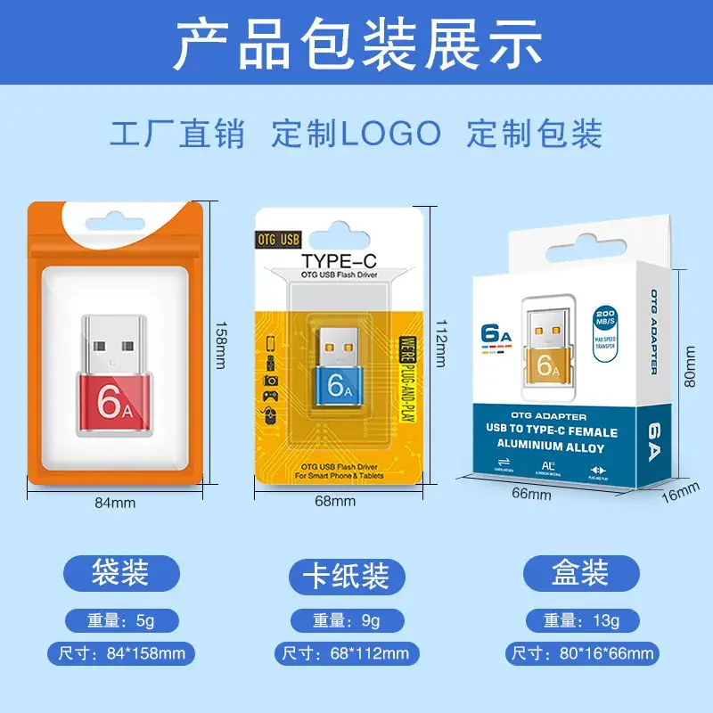 USB Type-C to OTG Female Adapter Fast Charging 6A - Image 30