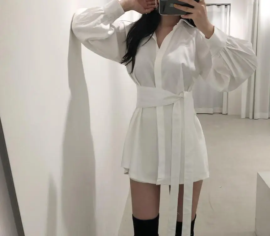 Women 2-Piece Sleeve Shirt & Shorts Set Beige Mid-Length — feature 10