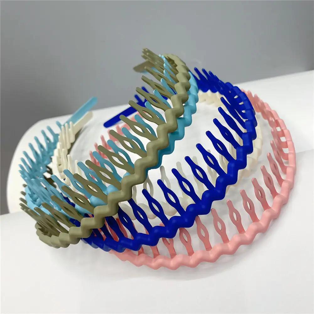 Colorful Toothed Hair Pressing Headband for Adults