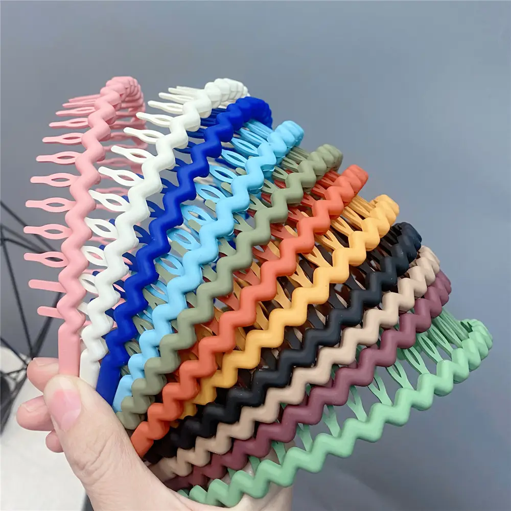 Colorful Toothed Hair Pressing Headband for Adults