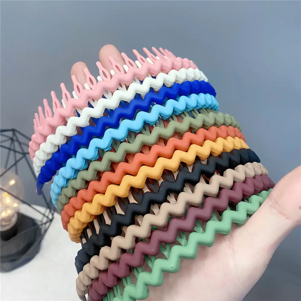 Colorful Toothed Hair Pressing Headband for Adults