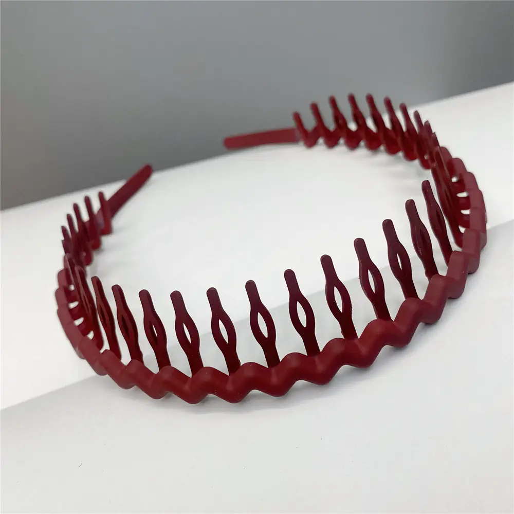 Colorful Toothed Hair Pressing Headband for Adults