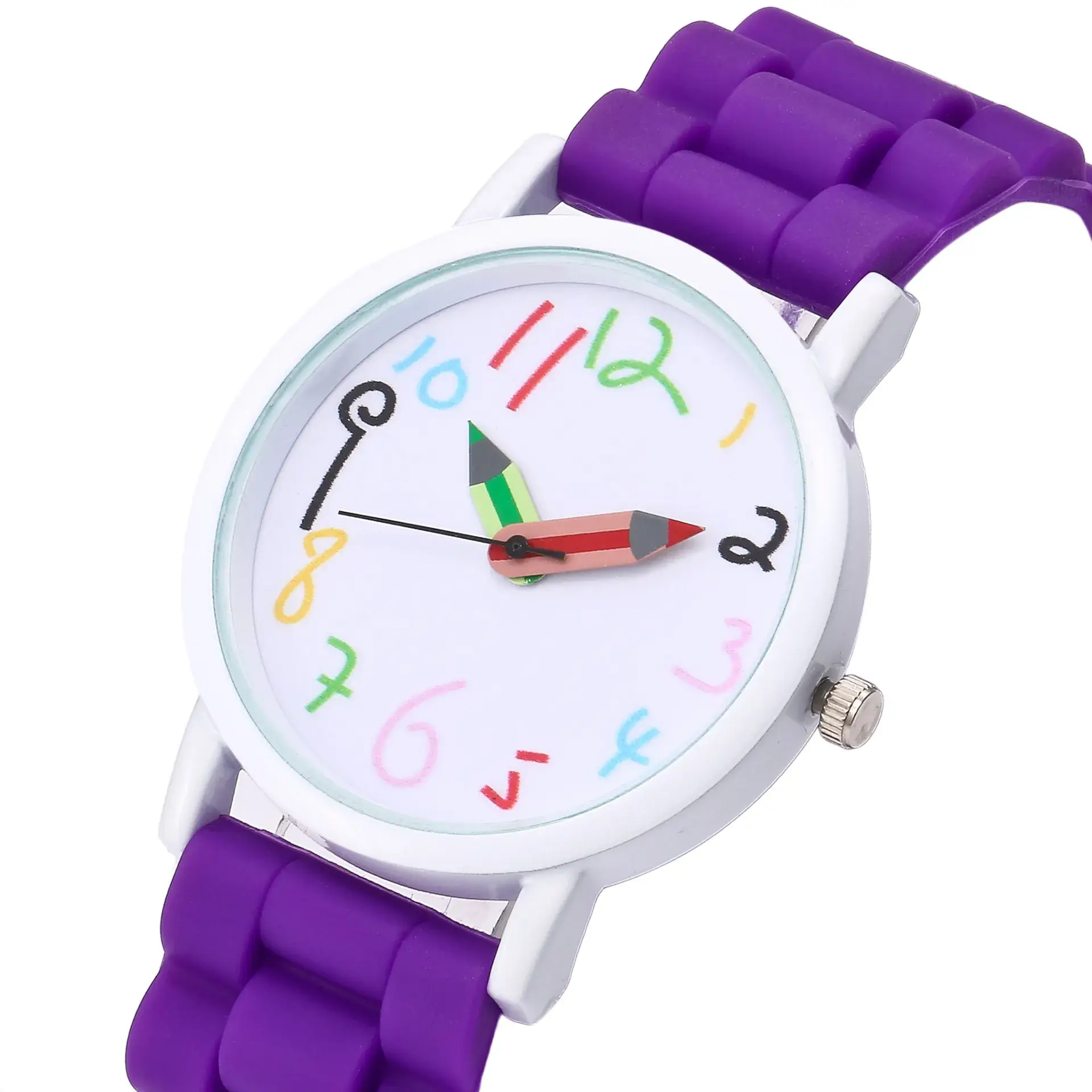 Cute Cartoon Digital Watch for Girls Black Silicone Strap - Image 16