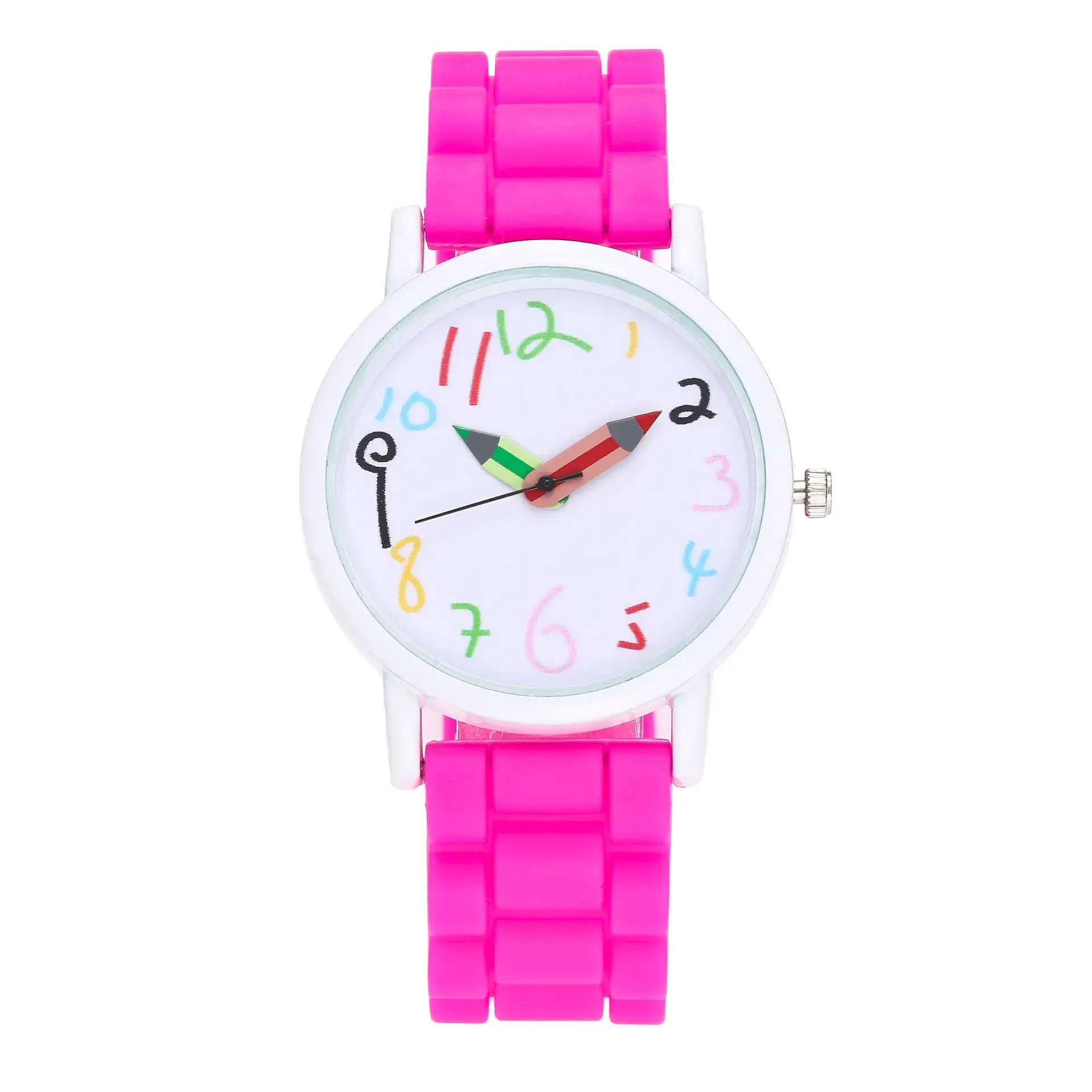 Cute Cartoon Digital Watch for Girls Black Silicone Strap - Image 11