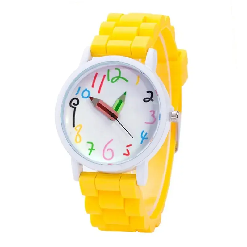 Cute Cartoon Digital Watch for Girls Black Silicone Strap - Image 2