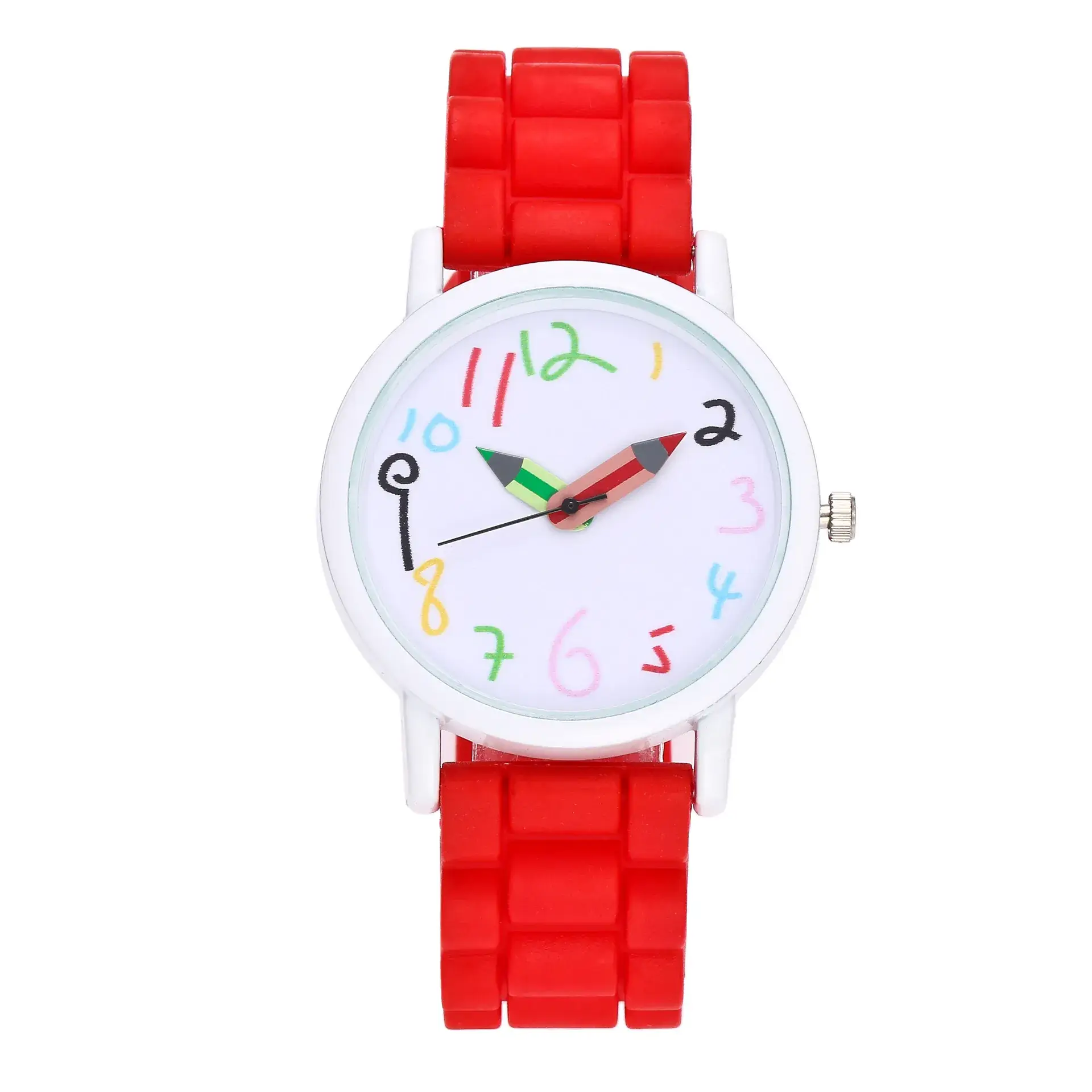 Cute Cartoon Digital Watch for Girls Black Silicone Strap - Image 3