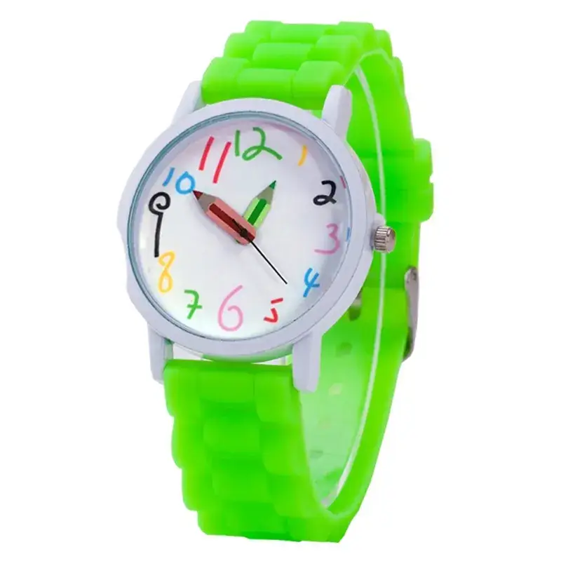 Cute Cartoon Digital Watch for Girls Black Silicone Strap - Image 5
