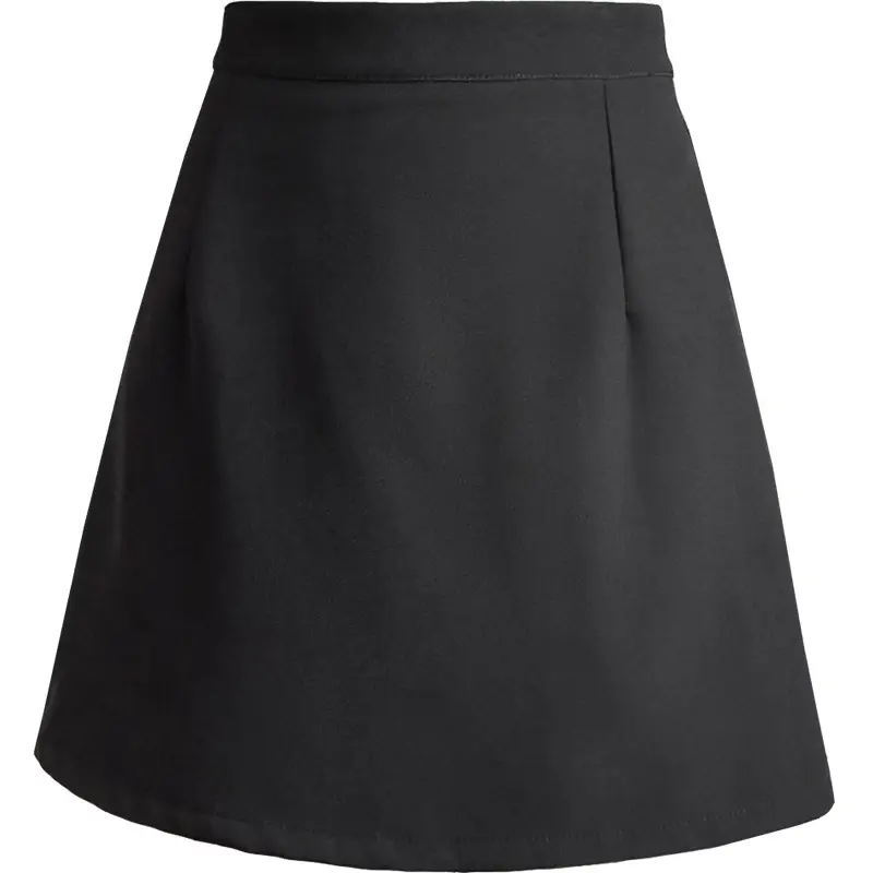 Black Half-Length Skirt High Waist Mini Pencil Skirt - Image 6