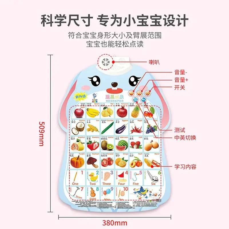 Baby Audio Wall Chart for Kids Learning Math & Pinyin - Image 8